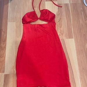 red adika mini dress